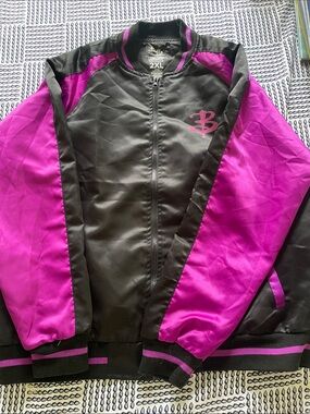 Loot crate Buffy the vampire slayer Black and Magenta Bomber Jacket.